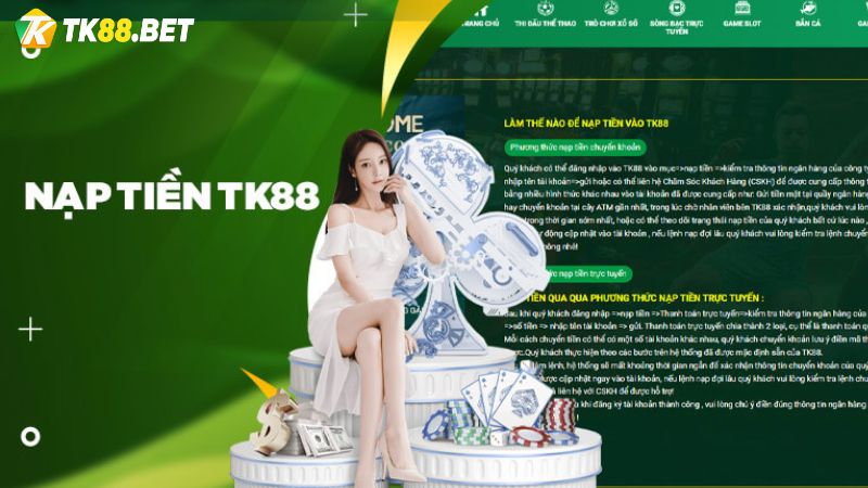 Nạp tiền TK88